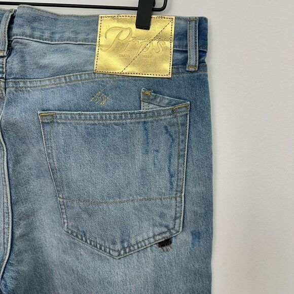 Prps Men’s Demon Peony Floral Embroidery Straight Leg Slim Fit Jean - Picture 15 of 16